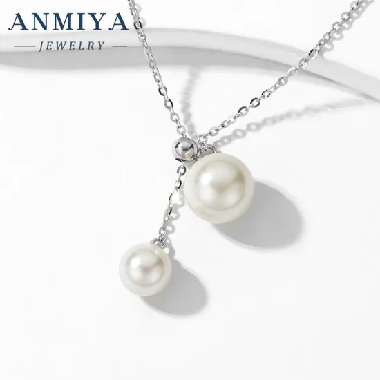 Luxury Natural Freshwater Pearl Necklace for Women′s 925 Sterling Silver Baroque Pearl Pendant Necklace