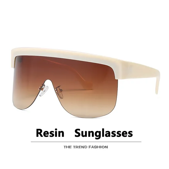 Fashion One-Piece Windproof Cross-Border Hot Sales Sunglasses out Cycling Large Frame Sunglasses