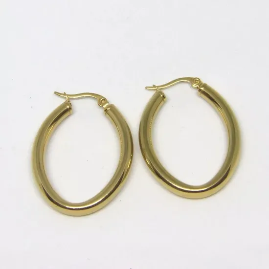 Big Smooth Circle Earrings Basketball Brincos Celebrity Brand Loop Earrings for Women Jewelry