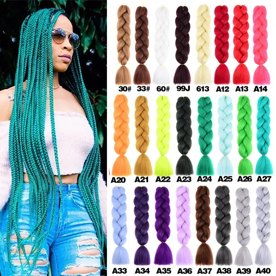 Ombre Braiding Hair Kanekalon Jumbo Braid Synthetic Hair