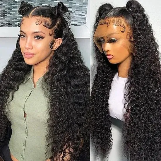 13X4 HD Lace Frontal Cheap Brazilian Human Hair Pre Plucked Lace Front Human Hair Natural Wig with Single Knots