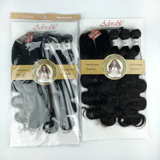 Hair Bundles Weave 4 PCS 12-22 Inch Premium Quality Synthetic Hair Weave Bundles with Closure