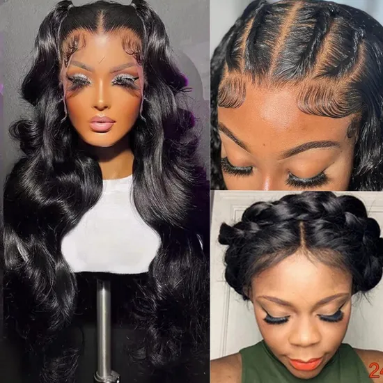 Natural Human Hair Wigs for Black Women Cuticle Aligned Human Hair Body