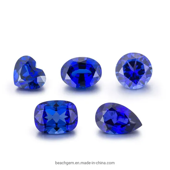 Czochralski Method Lab Created Sapphire Gemstone for Jewelry Setting