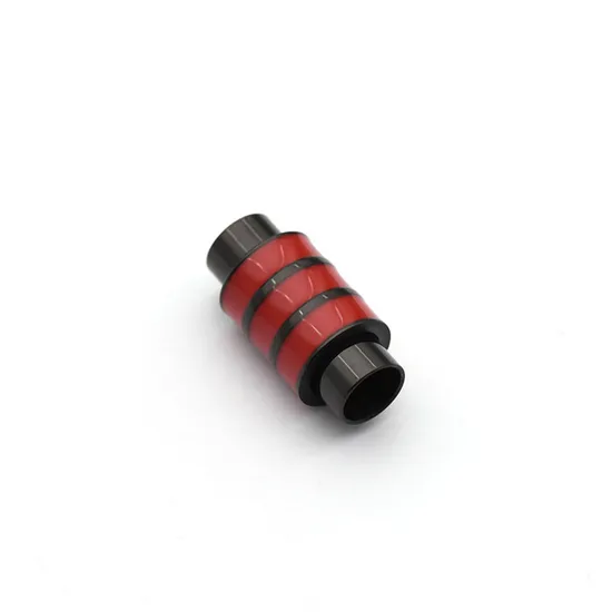 Double-Color 6mm Stainless Steel Magnetic Clasps Whee Clasps for Make Jewelry