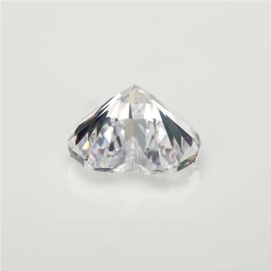 Heart Shape Cubic Zirconia Russian Loose White Synthetic CZ