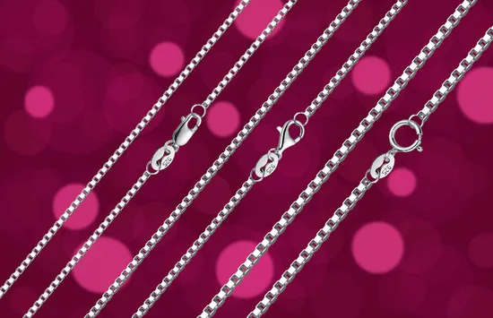 925 Silver Chain, Silver Necklace, Sterling Silver Jewelry Wholesale