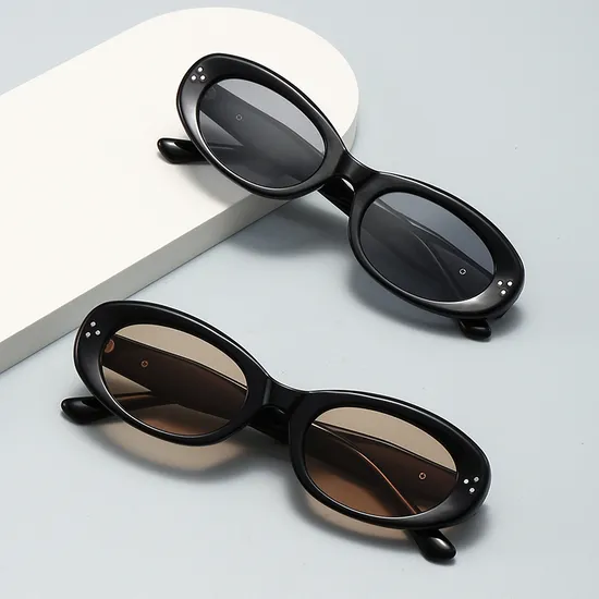 New Small Round Frame Sunglasses for Women with Advanced UV Protection, Three Meter Nail Sunscreen Panel Sunglasses