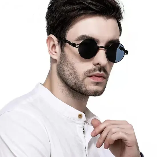 Classic Real Spring Retro Wholesale Metal Frame Punk UV400 Sun Glasses Eyewear for Unisex