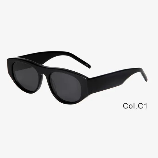High Quality Trendy Italian Acetate Sun Glasses Custom Logo Designer Retro Polarized Sunglasses