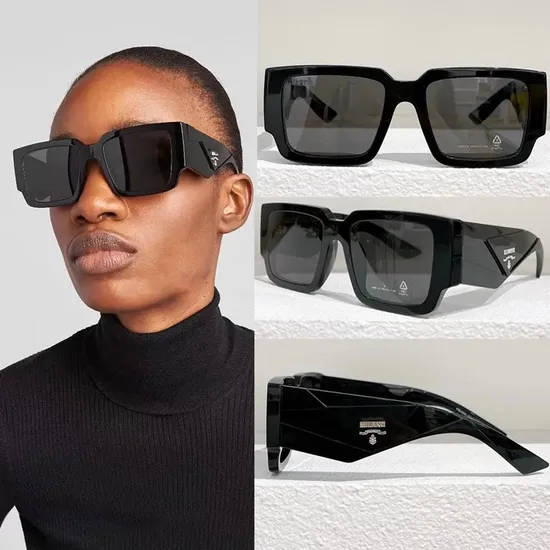Lunettes-Soleil Square Vintage Tac Polarized Custom Luxury Brand Unisex Thick Acetate Pure White Oversized Square Spectacle Pra Women Men Designer Sunglasses