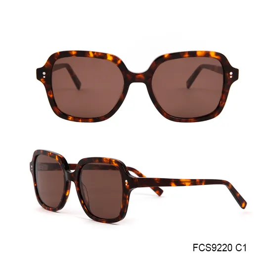 OEM Whole Sale Unique Retro Fashion Customized Acetate Sunglasses for Unisex