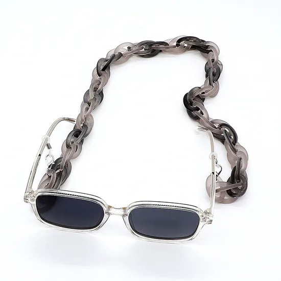 Glasses Chain Eyeglasses Necklace Eyewear Cord Band Cord Eyeglasses Sunglasses Cords Purple Stone Beaded Metal Glasses