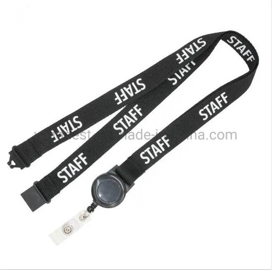Custom Badge Reels Wholesale Lanyard with Retractable ID Holder