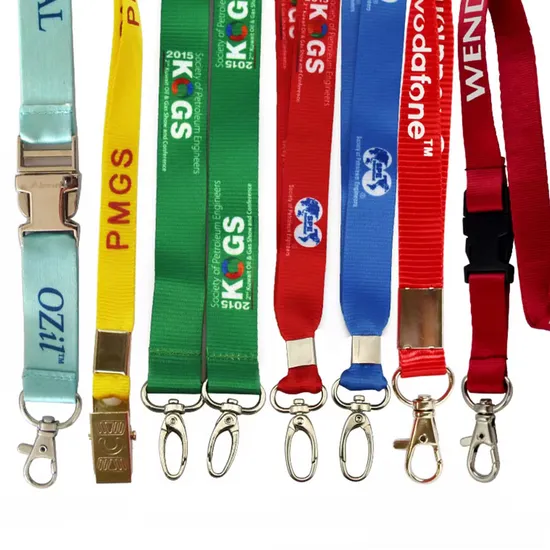 Customize Logo Polyester Lanyard Breakaway Neck Lanyard with ID Card Holder Wholesale Factory Free Sample Cute Fashion Lanyards