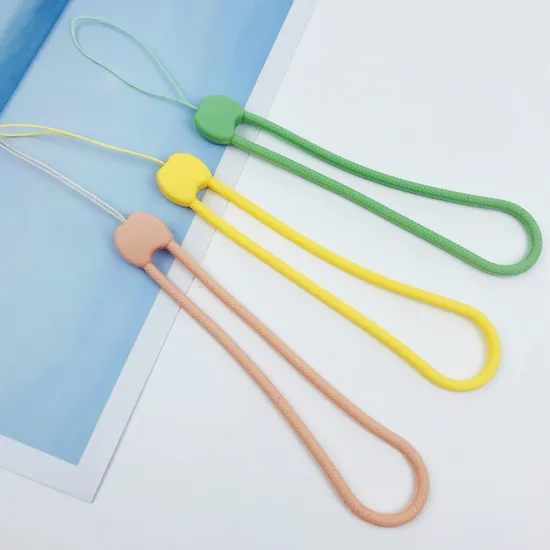 New Silicone Apple Short Mobile Phone Sneeper U Disk Fan Umbrella Is Suitable for Anti -Drop Wrist Rope Manufacturers Wholesale