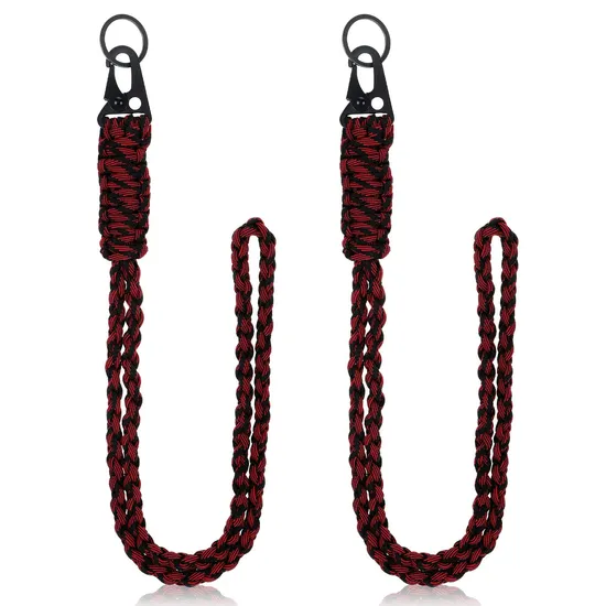 Heavy Duty Paracord Lanyard Necklace Whistles Strap Braided 550 Keychain Lanyard for Outdoor Activities