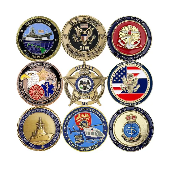 Custom Metal Token Souvenir Gift UK 3D Collectable Commemorative Military Challenge Coin