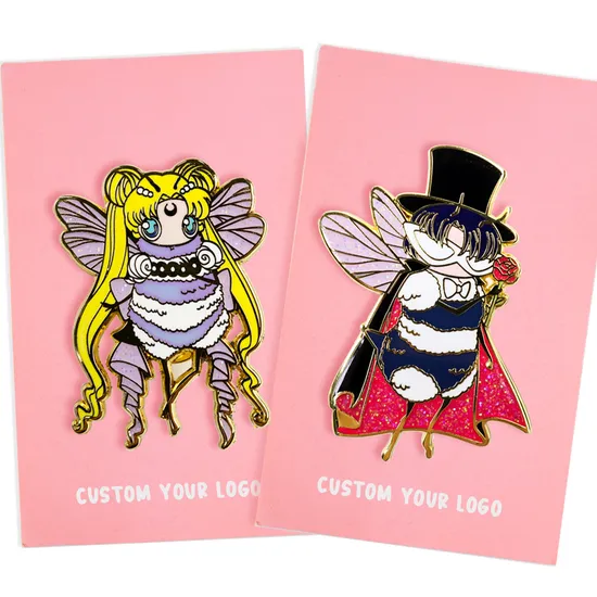 Promotional Metal Craft Gifts Custom Soft Hard Enamel Metal Badges Lapel Pins