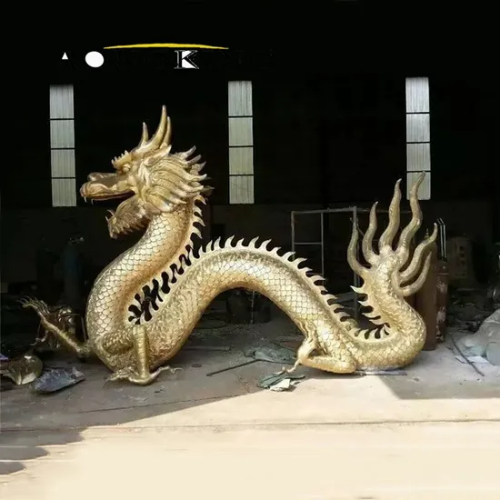 Outdoor Hot Cast Bronze Chinese Dragon Statue Sculpture for Sale