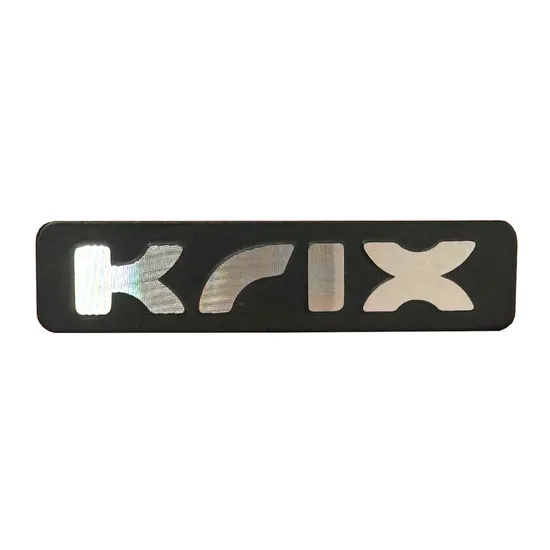 Custom Pickaxe Light Aluminum Tag Mini Size Diamond Cut Self-Adhesive Tag