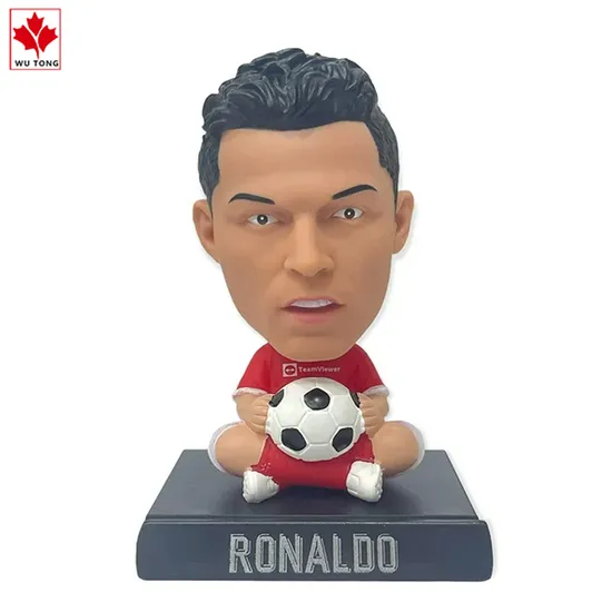 Customized Crafts Resin Ronaldo Figurine Decorative Resin Bobblehead for Home Decor