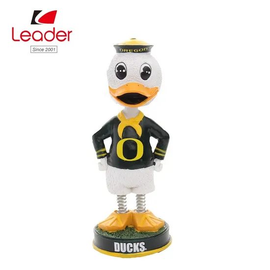 Factory Price Polyresin Animal Statue in Sailor Suit Duck Bobble Head