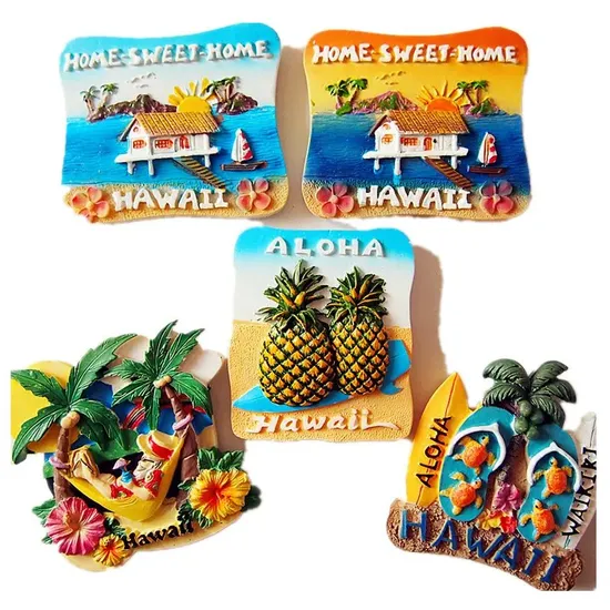 Creative Home Use Food Shape Refrigerator Magnet Resin Home Decoration Fridge Magnet