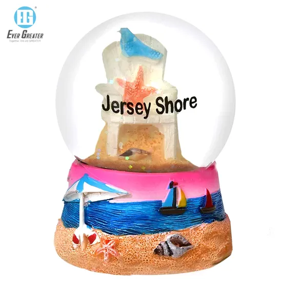 2023 New Product Beach Snow Globe for The Love Factory Snow Global Le Snow Globe Globo De Neve