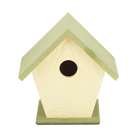 High Quality Wooden Bird House Pine Wood Tree Hanging Bird Feeding House for Outdoor Decoration