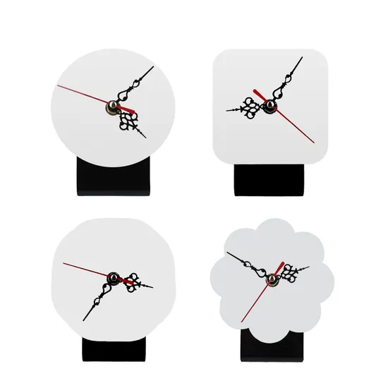 Heat Transfer Large Round Woodblock Print Sublimation Blank MDF Table Clock