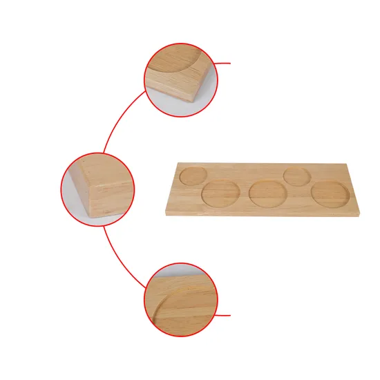 Factory Wholesale Natural Wood Food Tray in Indoor / Bar