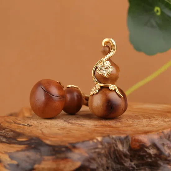 Lightning Struck Jujube Wood Carving Gourd