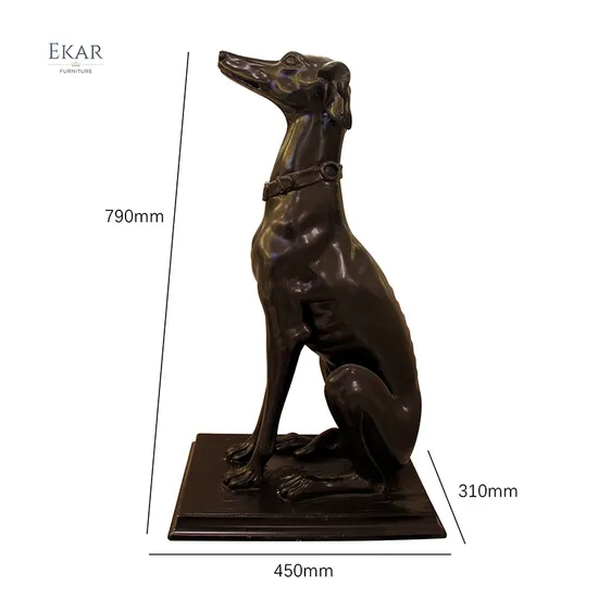 Classic Doberman Dog Sculpture for Living Room or Home Decor
