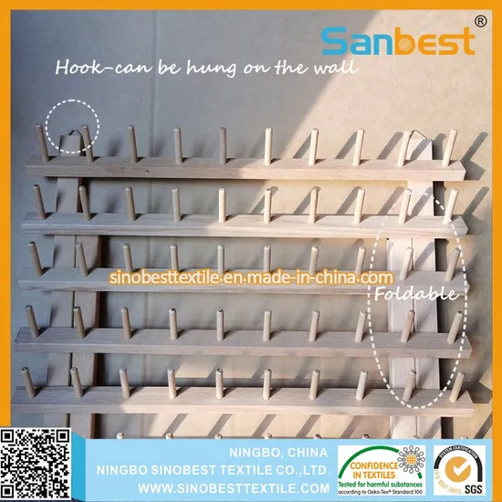 Foldable Wooden Storage Racks for Embroidery & Sewing Thread