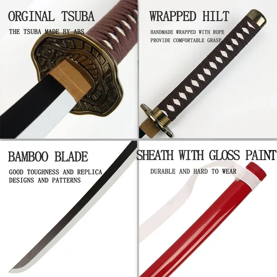 Japanese Anime Gintama Hijikata Toushirou Cosplay Props Wooden Sword