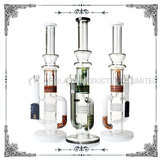 Factory Wholesale Quality Big Recycle Phoenix Glass Heavy 18 Inches Straight Tube Oil DAB Rig Hookah Shisha Glass Smoking Water Pipes