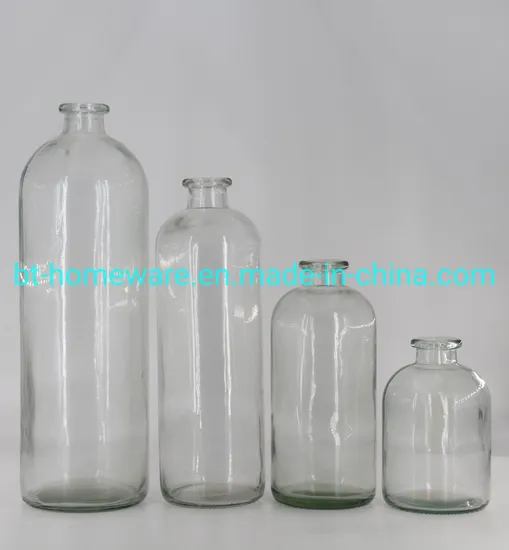 Country Glass Vase Decorated Blue Vase with Creative Rope Mesh