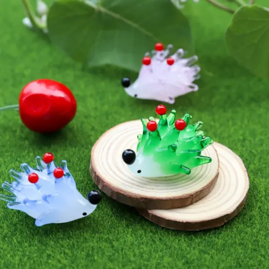 Creative Cute Animal Ornaments Cute Colorful High-Value Animal Glass Ornaments for Home Use
