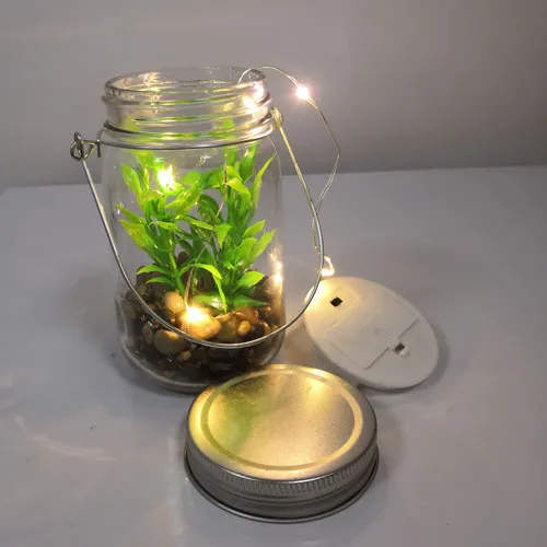 Lp3202 Glass Jar with Copper Wire LED Twinkle Light with Copper Wire with Hanging