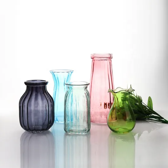 Manufactor Cheaper Price Wholesale Multi-Color Multi-Size Glass Vase