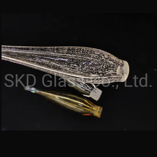 Handblown Bulb Shape Seedy Glass for Pendant Light Custom Design Acceptable