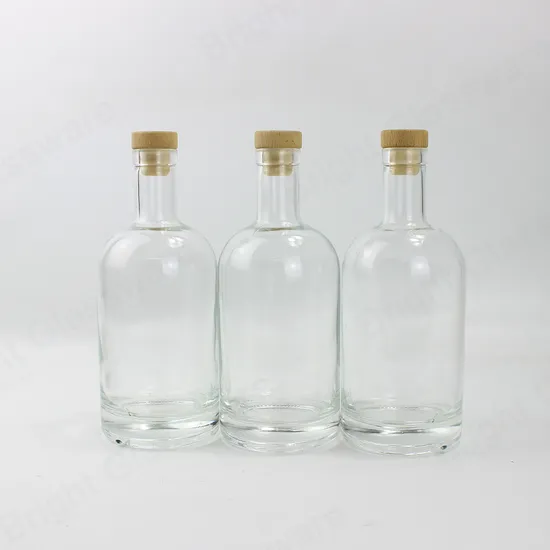 Transparent Glass Bottles Wine Bottles with Stopper