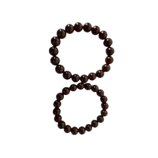 Sell Well Fashion Natural Garnet (purple) Diameter 0.31 Inch Gemstone Crystal Bracelet