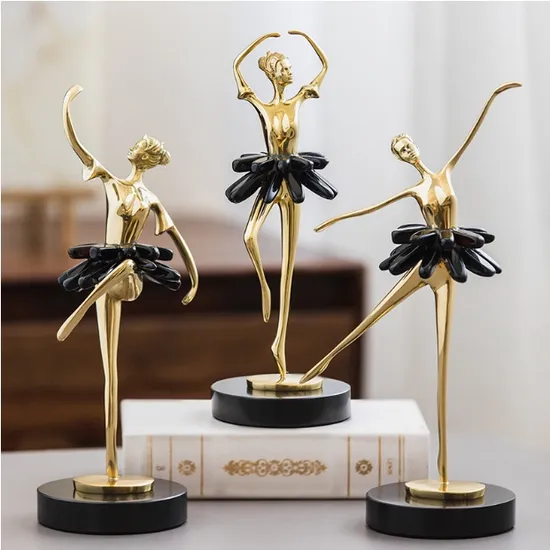 Creative Natural Crystal Model Room Entrance Decor Ornaments Luxury Home Furnishings Decoration Crystal Ballerina Girl Crafts Ornament