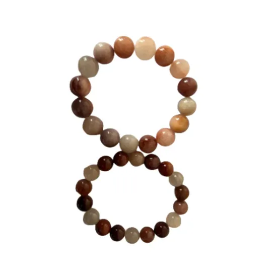 Sell Well Fashion Natural Rutilated Rabbit Hair Quartz Diameter 0.41-0.51 Inch Gemstone Crystal Bracelet