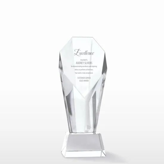 Showstopper Clear Crystal Spotlight Trophy Award