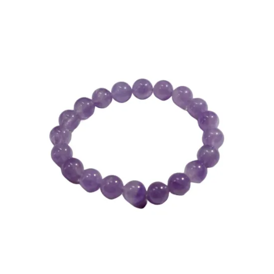 Sell Well Fashion Natural Lavender Amethyst Diameter 0.36 Inch Gemstone Crystal Bracelet