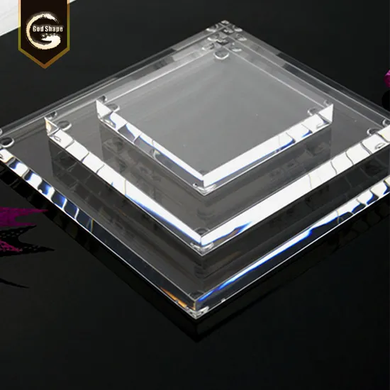 Desk Top Decoration Sign OEM Print Photo Clear Acrylic Plaque