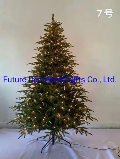 210cm Height Artificial Christmas Home Wedding Decoration Gift Ornament Burlap Prelit Tree